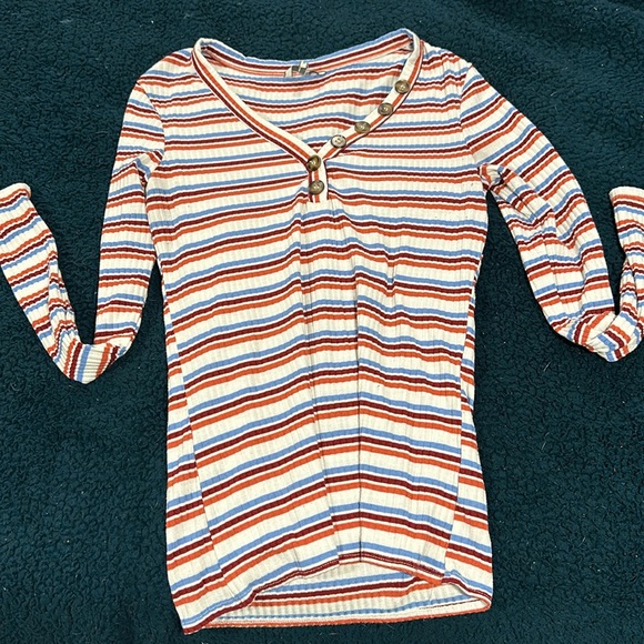 BKE Tops - Long Sleeve Striped Shirt